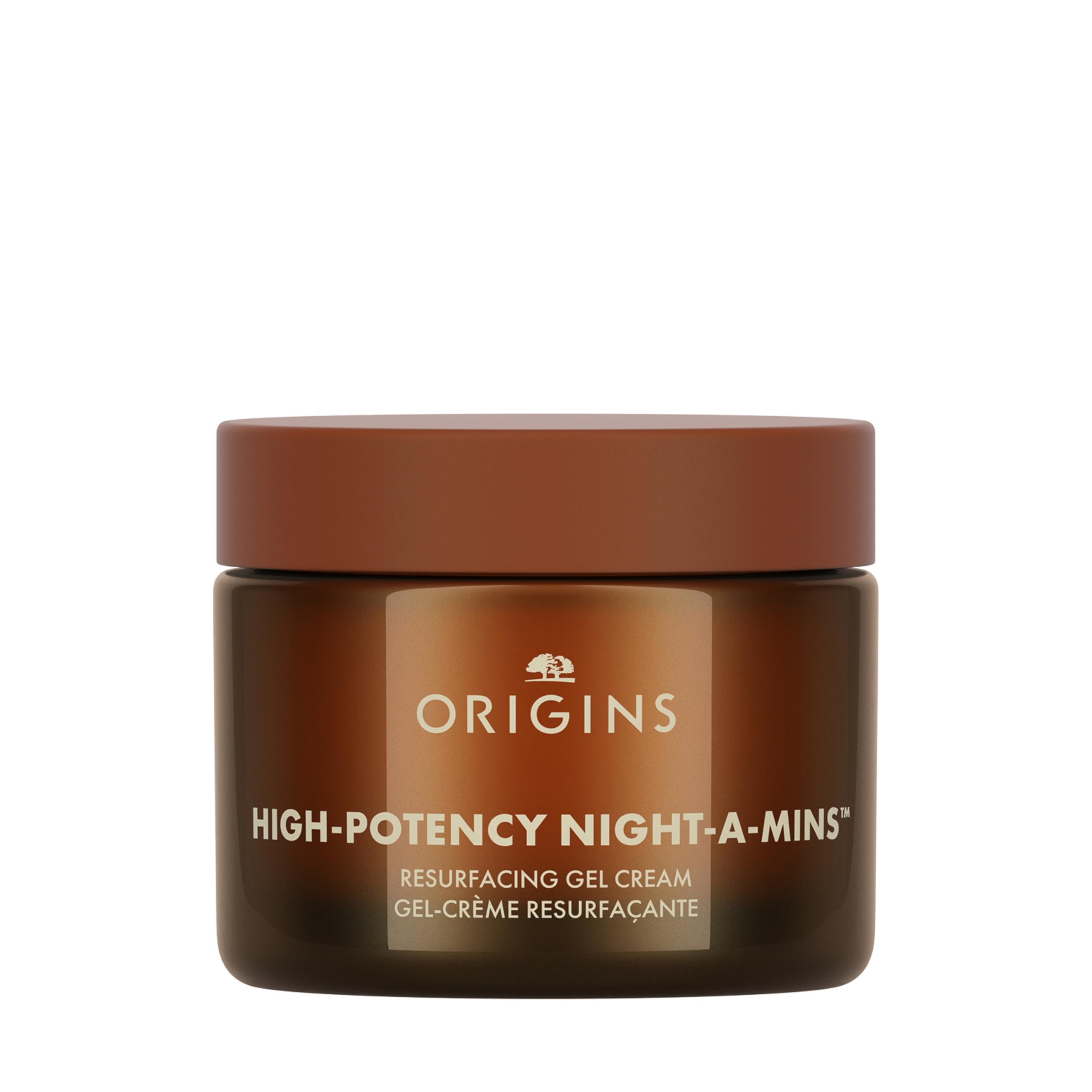 Origins High-Potency Night-A-Mins Resurfacing Gel Face moisturiser with Fruit-Derived AHAs and Jojoba | Night Cream, 50 ml