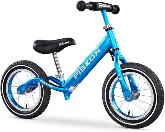 Amazon Co Jp Finlr 子供用自転車バランスバイク12 14インチホイールアルマイトアルミ合金ペダル歩行自転車年齢2 8歳向け Color Blue Size 12 Inches おもちゃ