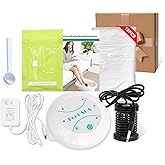 ANDECH®Upgrated Ionic Foot Bath Detox Machine Foot Spa Bath for Home Use Foot Cleaner Machine for Relaxation with Array Disposable Foot Bath Liners Towel Birthday Gift for Parents