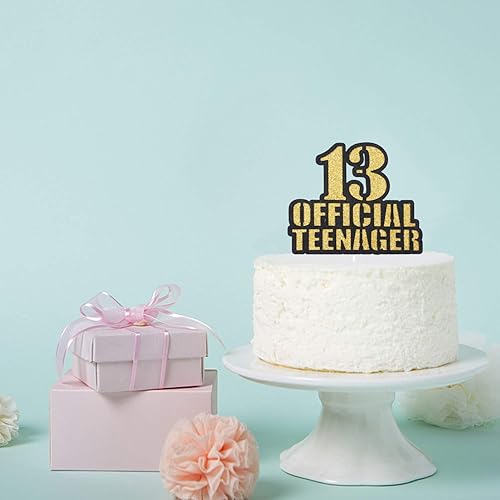1 pc officiële tienertaarttopper, proost op 13 jaar decoratie 1 pc officiële tienertaarttopper, proost op 13 jaar decoratie