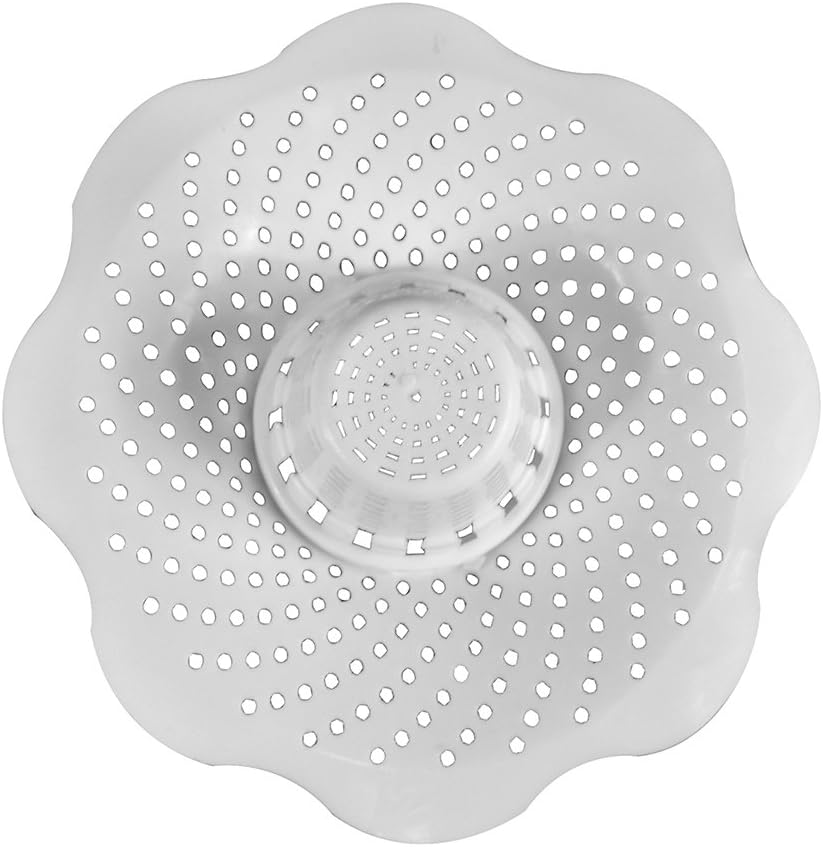 Danco Tub Drain Protector Hair Catcher | Strainer | Bathtub Drain Snake, Snare and Auger | Hair Drain Clog Prevention (10306), White: Home & Kitchen