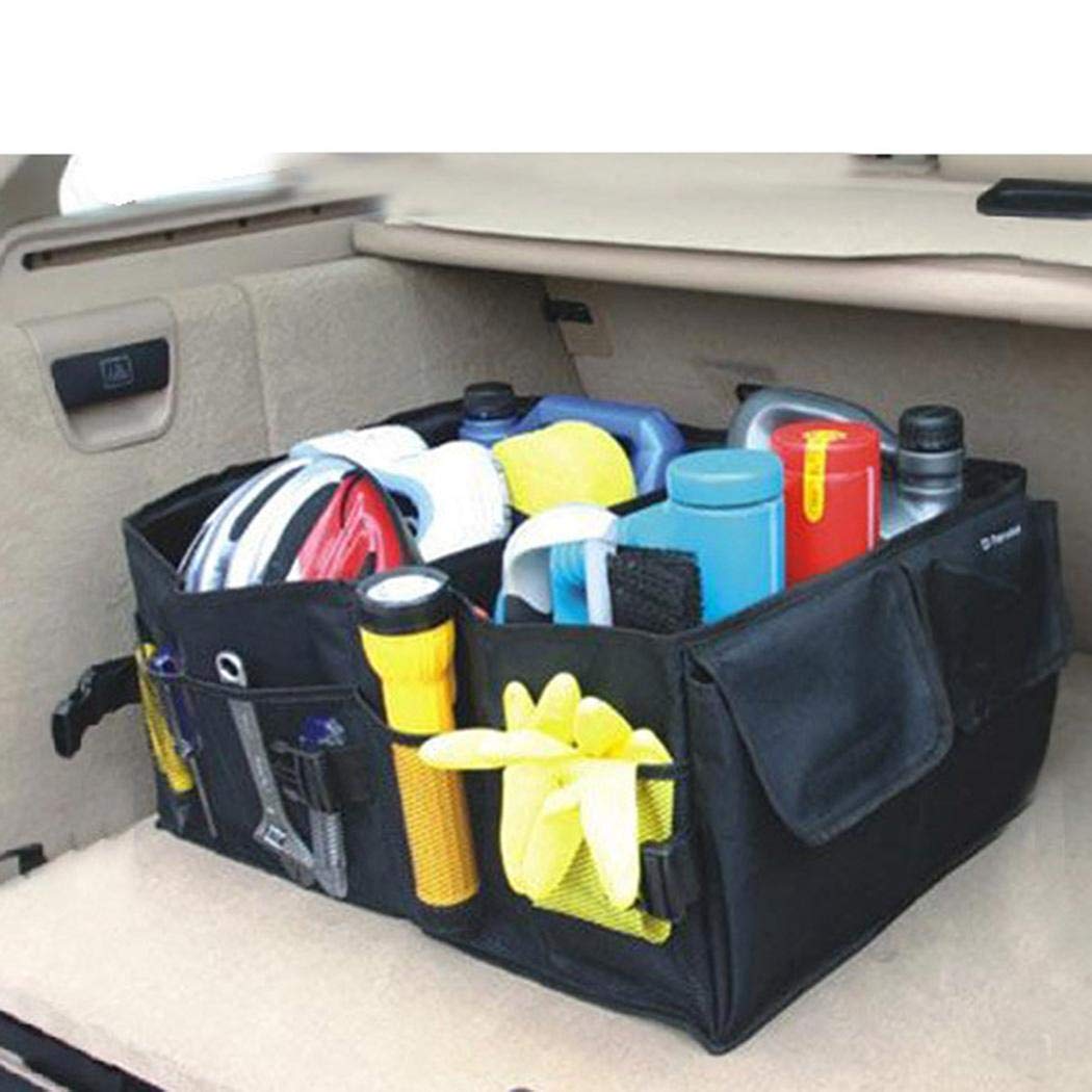 Pinsparkle Car Storage Bag Organizer Trunk Folding Car Storage Box Storage Cabinets Durable Portable Multifunctional