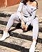 Ybenlow Women's 2 Piece Off Shoulder Crop Top Tracksuit Sweatshirt Sweatpant Set