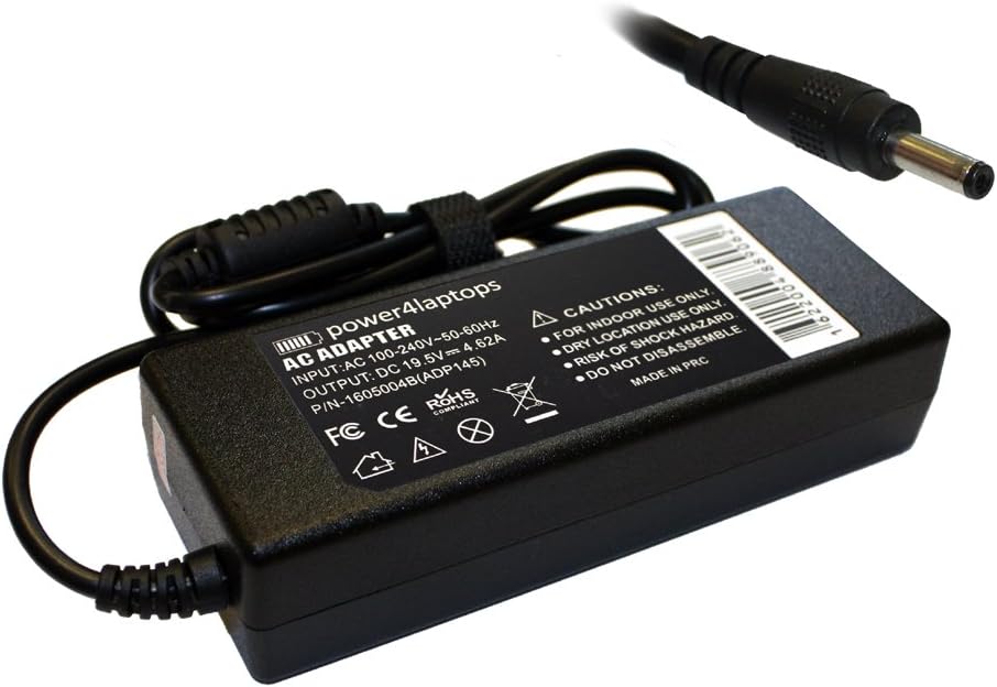 Power4Laptops Desktop PC Power Supply AC Adapter Compatible with Dell Inspiron 24 3475, Dell Inspiron 24 3477, Dell Inspiron 24 5488, Dell Inspiron 3050, Dell Inspiron 3059