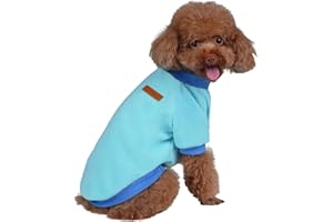 GreenJoy Classic Fleece Dog Sweater – Soft & Warm Stretchy Sweatshirt for Small Dogs & Cats, Cold-Weather Pullover for Everyd