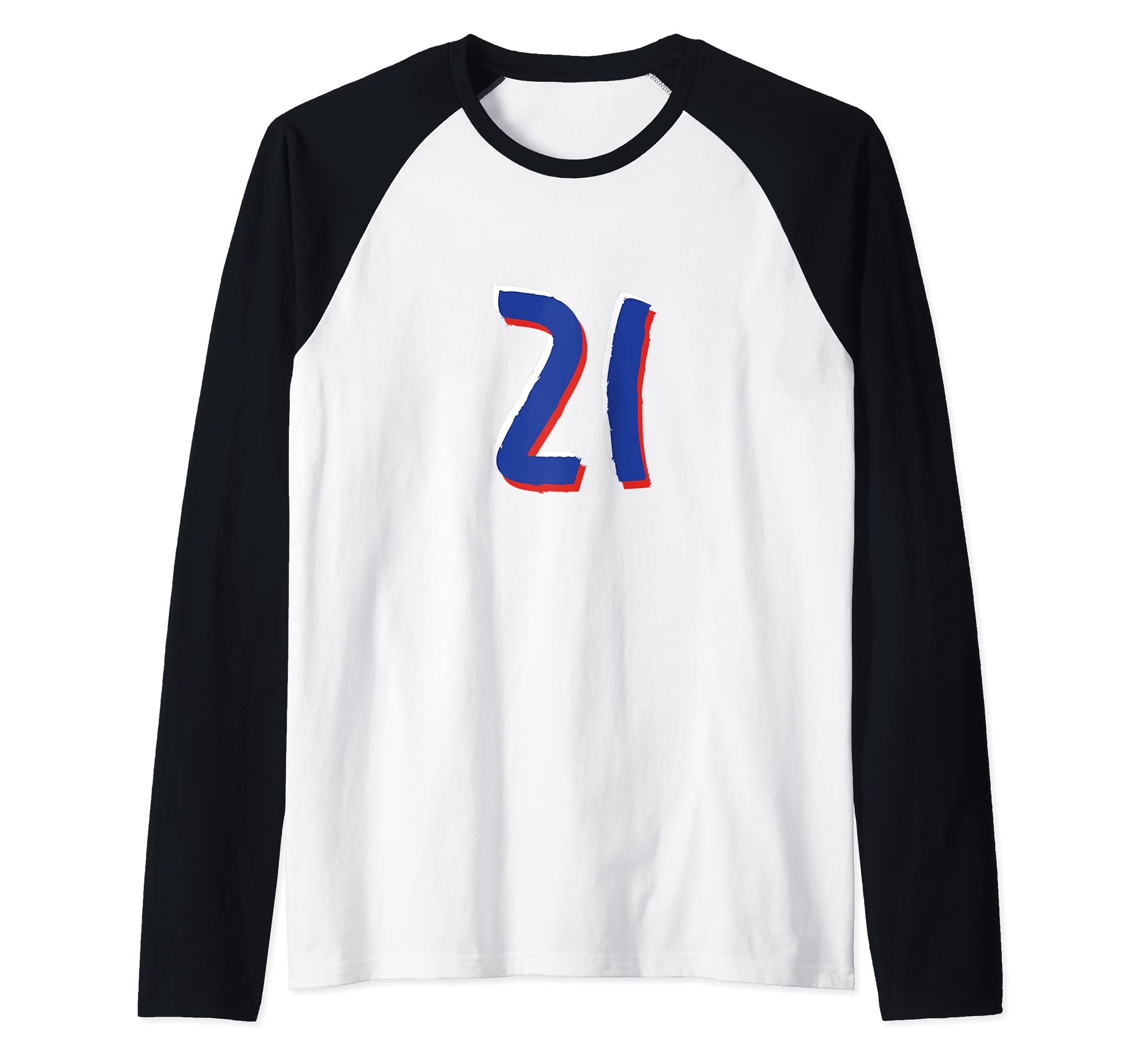 Flag Russia Raglan Baseball Tee