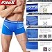 FITEXTREME Mens 5 Pack Cool Sporty Performance Stretch Short Boxer Briefs M