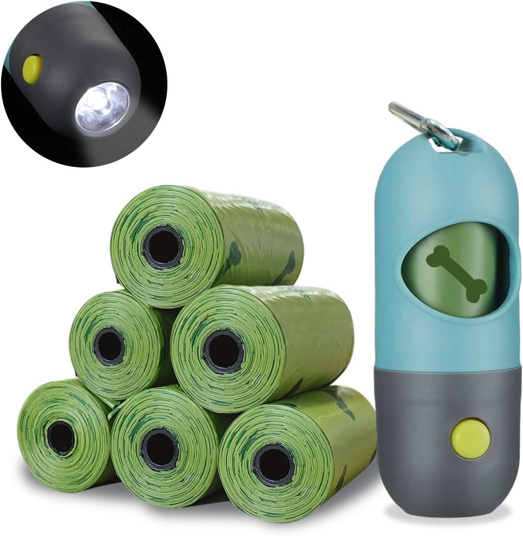 poop bag dispenser with flashlight