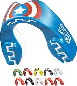Marvel Captain America Metallic Mouthguard Dual Layer Protection Case Adults