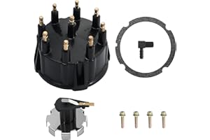 CADUFUELLY 805759Q3 Distributor Cap and Ignition Rotor Kit Replacement for 5.0 5.7 7.4 8.2 V8 Marinized V-8 Engines by Genera