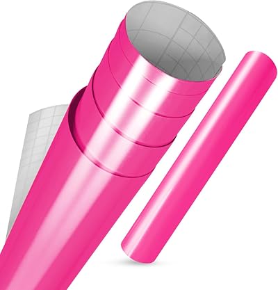 vgoltd Gloss Self-Adhesive Vinyl Wrap Hot Pink 30x100 cm