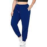 ZERDOCEAN Women's Plus Size Fleece Lined Sweatpants Relaxed Fit Workout Athletic Jogger Fleece Pants