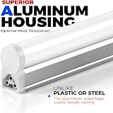 Barrina 4ft LED Batten Light Pack of 8 2200lm 6500K T5 Garage Ceiling Wall view 2