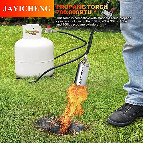 Propane Torch Weed Burner Torch Propane Weed Torch with Turbo Trigger