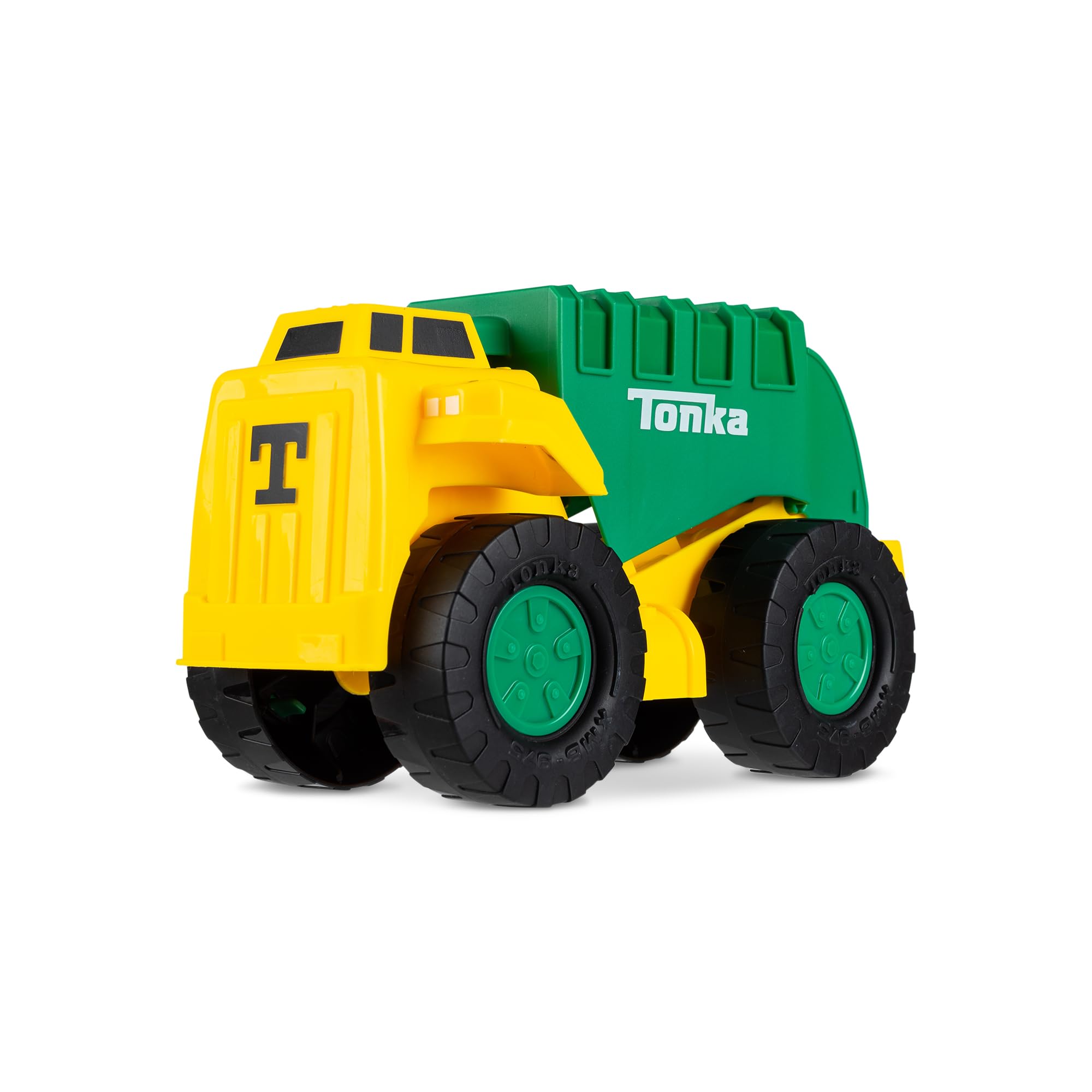 Basic Fun Tonka Steel Classics | Scoop and Hauler Garbage Truck | Construction Vehicle, Rugged Design, Realistic Sound Effects, LightUp Cab, Outdoor Toys for Kids, Children, Girls Boys Aged 3 06257