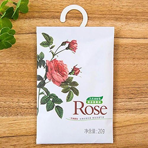 HOMYY Lemon Jasmine Sachet Bags Rose Lavender Scented Pouch Air Freshner Fragrance Sachet Drawers, Closets,Cars,Natural Deodorizer,Moth Repellent(Rose,Rose)