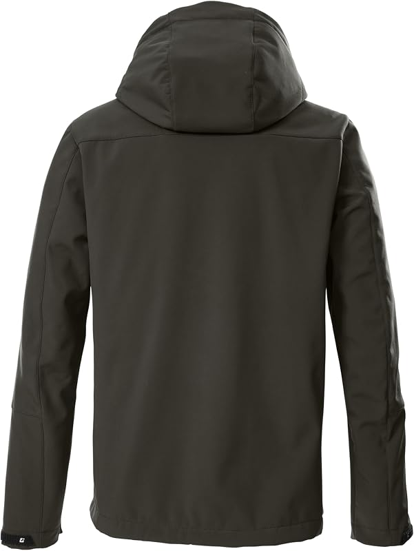 Casaco Softshell masculino com capuz com fecho KOW 79 MN SFTSHLL JCKT, dunkeloliv, S, 43323-000