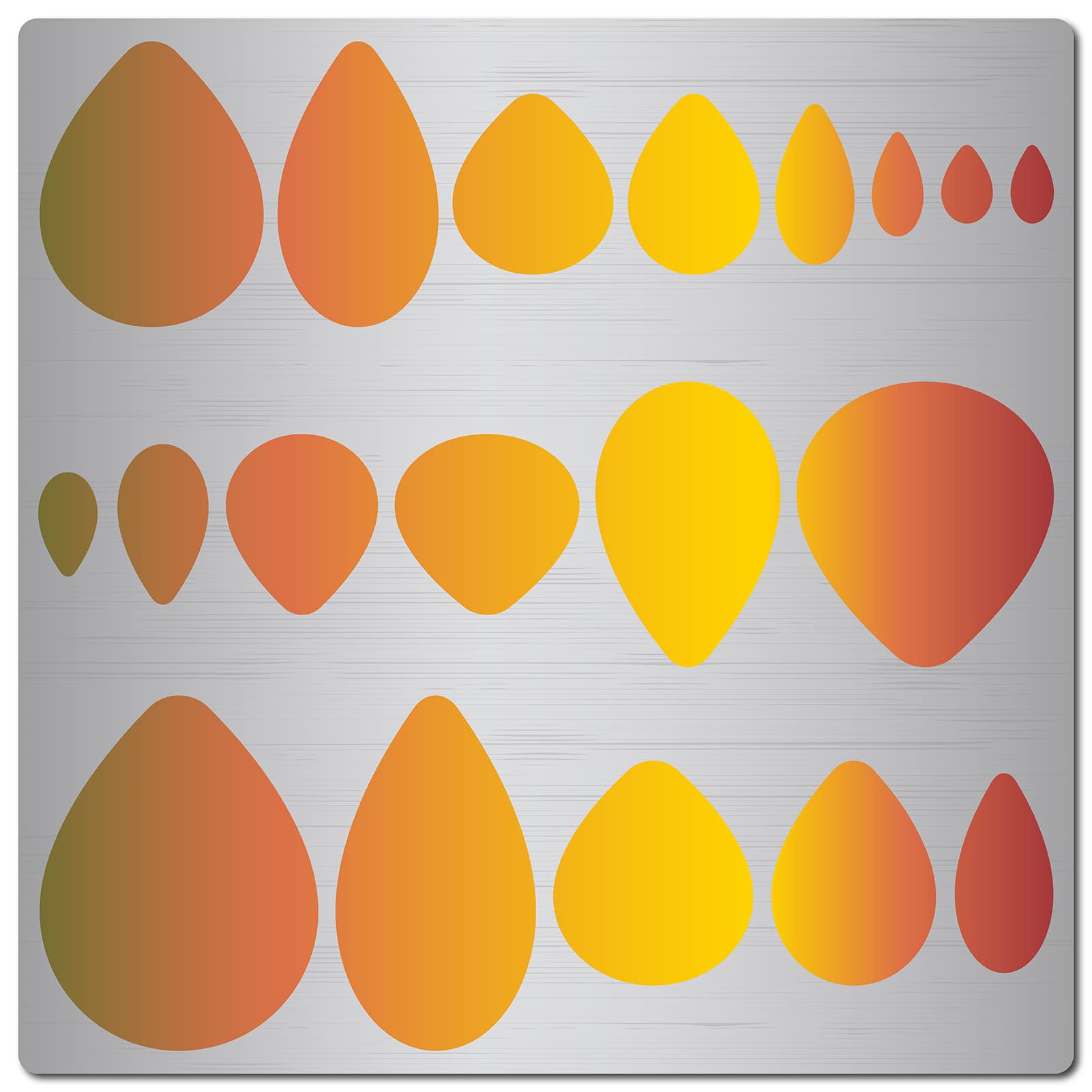 GORGECRAFT 6.3 Inch Jewelry Metal Stencils Stainless Steel Shape Earring Teardrops Cutouts Stencil Lapidary Cabochons Template Tear Drop Stencils for Teardrop Jewelry Making DIY Earrings Crafts