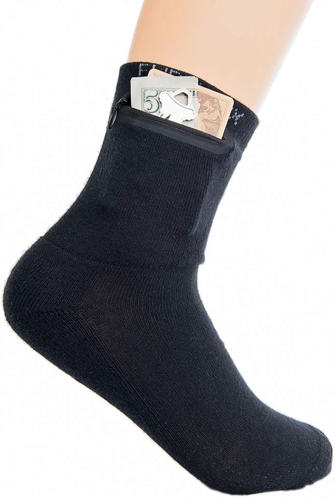 Zipper Sock Wallet Clothing