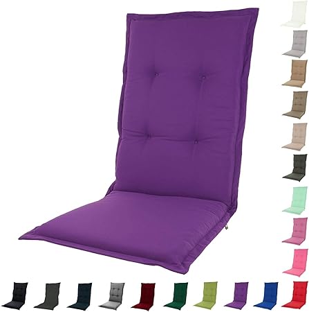 Kopu Auflage Fur Hochlehner Prisma Purple Polster Fur Gartenstuhle Violett Garten Kissen 125 X 50 Cm 19 Einfache Farben Robuster Schaumstoff Fur Zusatzlichen Komfort Amazon De Garten