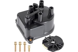 UMONIE 30102P54006 Ignition Distributor Cap and Rotor Kit Set with 30103P08003 Compatible with Honda Accord 1998-2002 CR-V 1997-2001 Civic 1992-2000 Civic del Sol 1994-1997 Acu-ra Integra 1992-2001