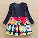 VIKITA 2017 NEW Kid Girl Cotton Flower Dress Long Sleeve LH5868 For 3-8 Years