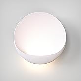 Hyunbae Modern LED Wall Sconce, 8'' Round Wall Lights Outdoor Hardwired Up and Down Wall Mount Light for House,Patio,Porch,Ha
