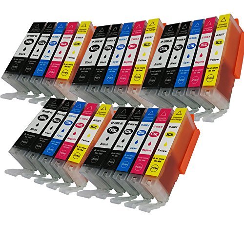 25PK ink cartridges for Canon PIXMA iP7250,Mg5650, iP8750, iX6850, MG5450, MG5550, MG6350, MG6450, MG7150, MX725, MX925 Colour Inkjet Printer