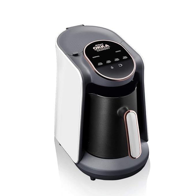 Arzum Grandio OK-005 Hochwertige Designer Mokkamaschine türkische Kaffeemaschine Touch Weiß
