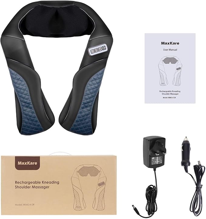 MaxKare Bezprzewodowy masażer szyi Shiatsu z ciepłem ...