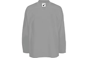 PEAR SOX Pearsox Mesh Polyester Hockey Jersey for Men's - Ice Hockey Athletic Plain Sports Jersey with Pullover Closure, Long Sleeves