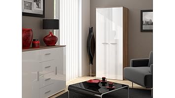 Luna Logo Cama Matching 2 Door Wardrobe Matt Carcass Body