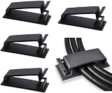 SOULWIT 50-Pcs Self Adhesive Cable Clips Cable Organisers Black