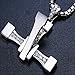 Y-blue Rainy Jewelry 925 Sterling Silver Fast and the Furious Cross Pendant 40mm Boyfriend Gift