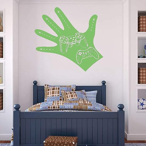 Decal Living Room Controller Gamer Vinyl Wall Sticker Gaming Room ...