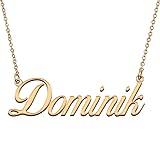 HUAN XUN Customized Custom Simple Any Name Necklace