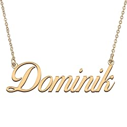 HUAN XUN Customized Custom Simple Any Name Necklace