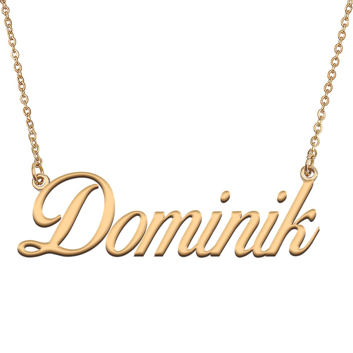 HUAN XUN Customized Custom Simple Any Name Necklace