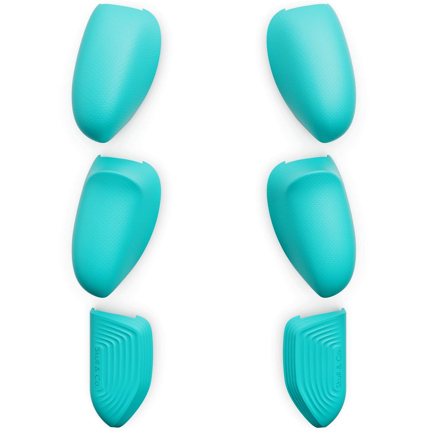 Skull & Co. Interchangeable Lite Grip Set for GripCase Lite: Snap/Trigger/Plus Grips [to fit All Hands Sizes] for Nintendo Switch Lite [3 Pairs] - Turquoise