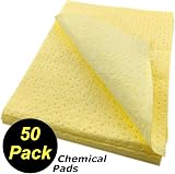 RC Chemical Absorbent Pads 50x40cm Spill Response 50 Pack Polypropylene view 2