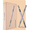 Microblading Pen, PreciRise Microblading Supplies with One “8 x 6'' IN Double Sides Practice Skin and Two Purple MicroBlading Pen for Beginners & Artist 18U 14U C14 12CF 3R, Two-Piece Purple