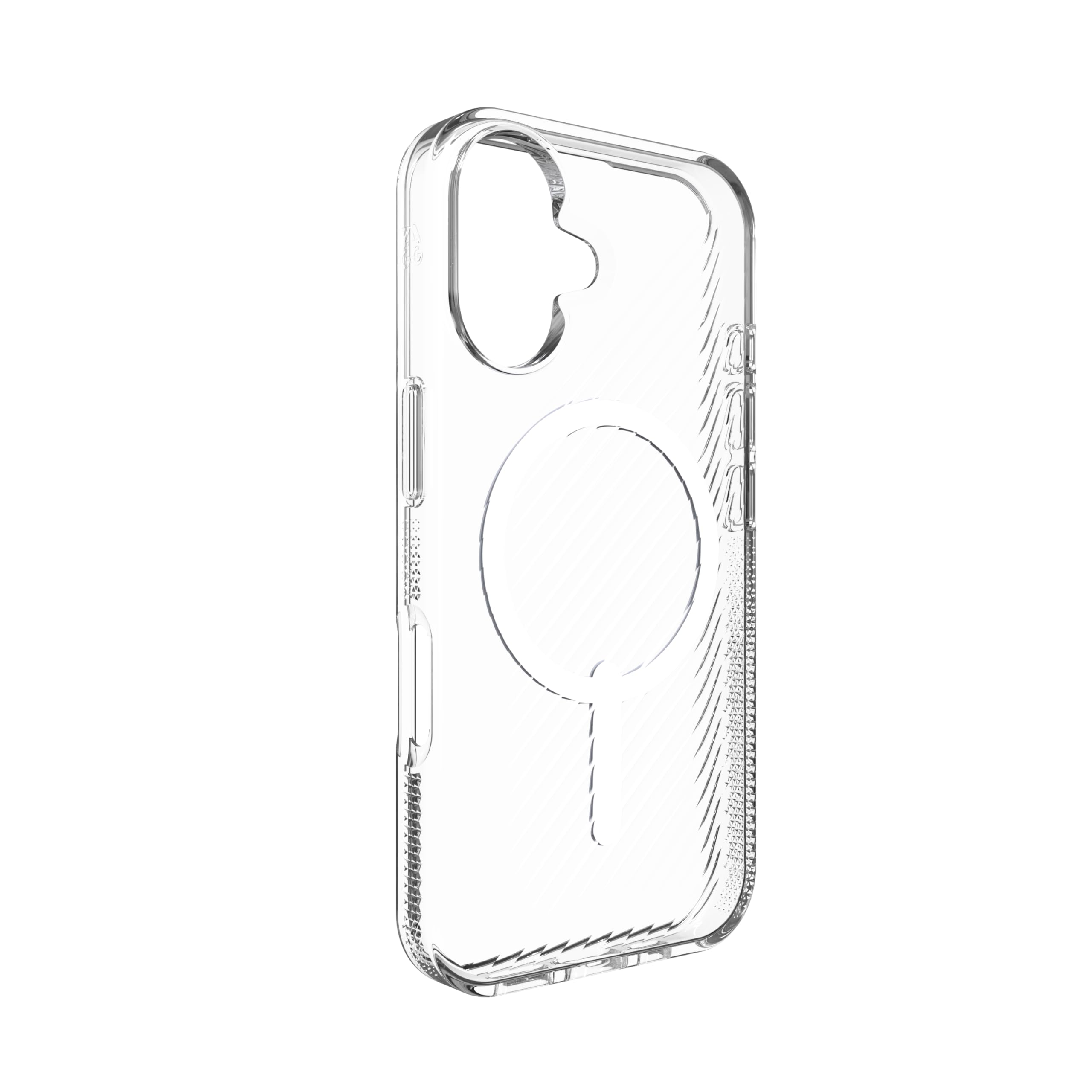 ZAGG Luxe Snap Graphene-Reinforced Case for iPhone 16 [6.1-Inch], MagSafe Compatible, Slim and Comfortable Design, Shockproof Phone Back Cover (Transparent)