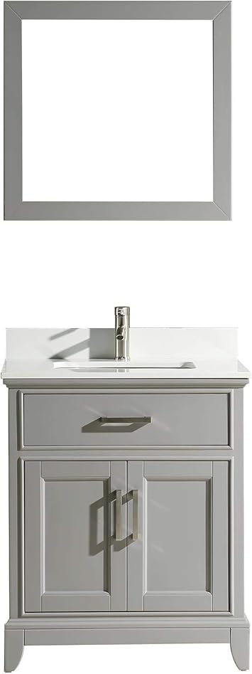 Amazon Com Vanity Art 30 Inch Single Sink Bathroom Vanity Set With Super White Phoenix Stone Vanity Top Furniture Decor