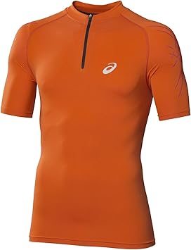 asics t shirt homme orange