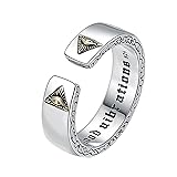 Crymystal Eye of God Finger Ring for Men Punk Eye