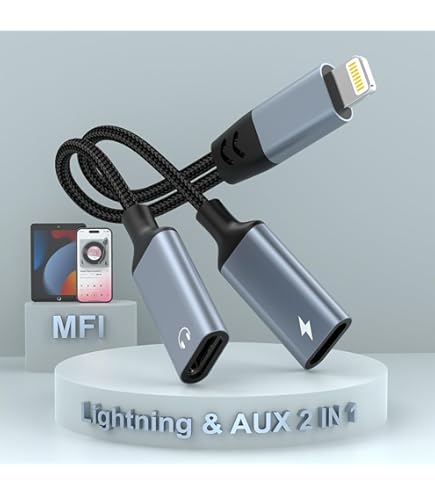 Lightning Cable Splitter Lightning Dual Adapter Apple MFi