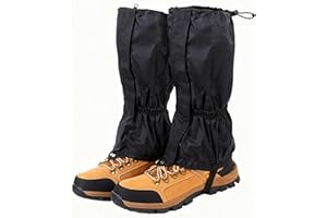Hiking Gaiters for Men and Women，Waterproof Breathable Adjustable Ankle Leg Gaiters, Tear-Resistant Snow Boot Gaiters for Hik