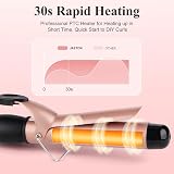JAETON 32mm Curling Wand Large Barrel PTC Ceramic Dual Voltage Temperature view 3