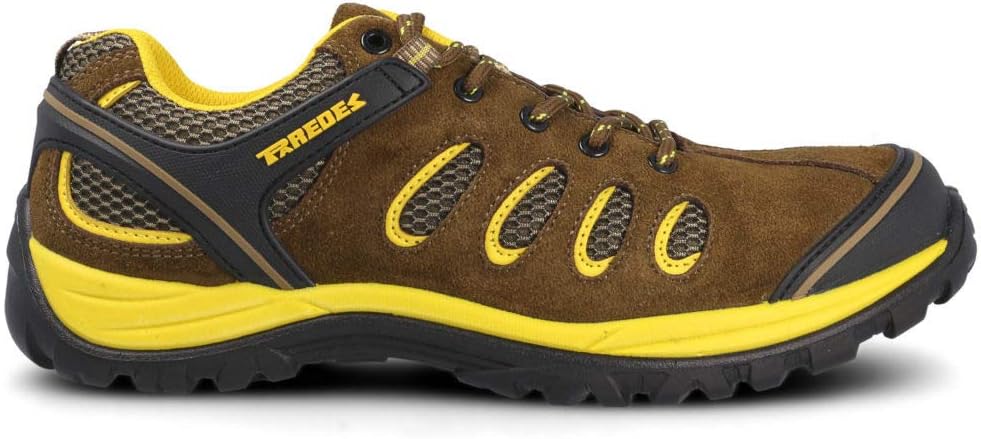 Walls 1 Radio Shoe, Safety, Protection, Cord, Comfort, Brown/Yellow, Brown Yellow, 42 EU