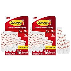Command Replacement Adhesive Strips – 8 Small, 4